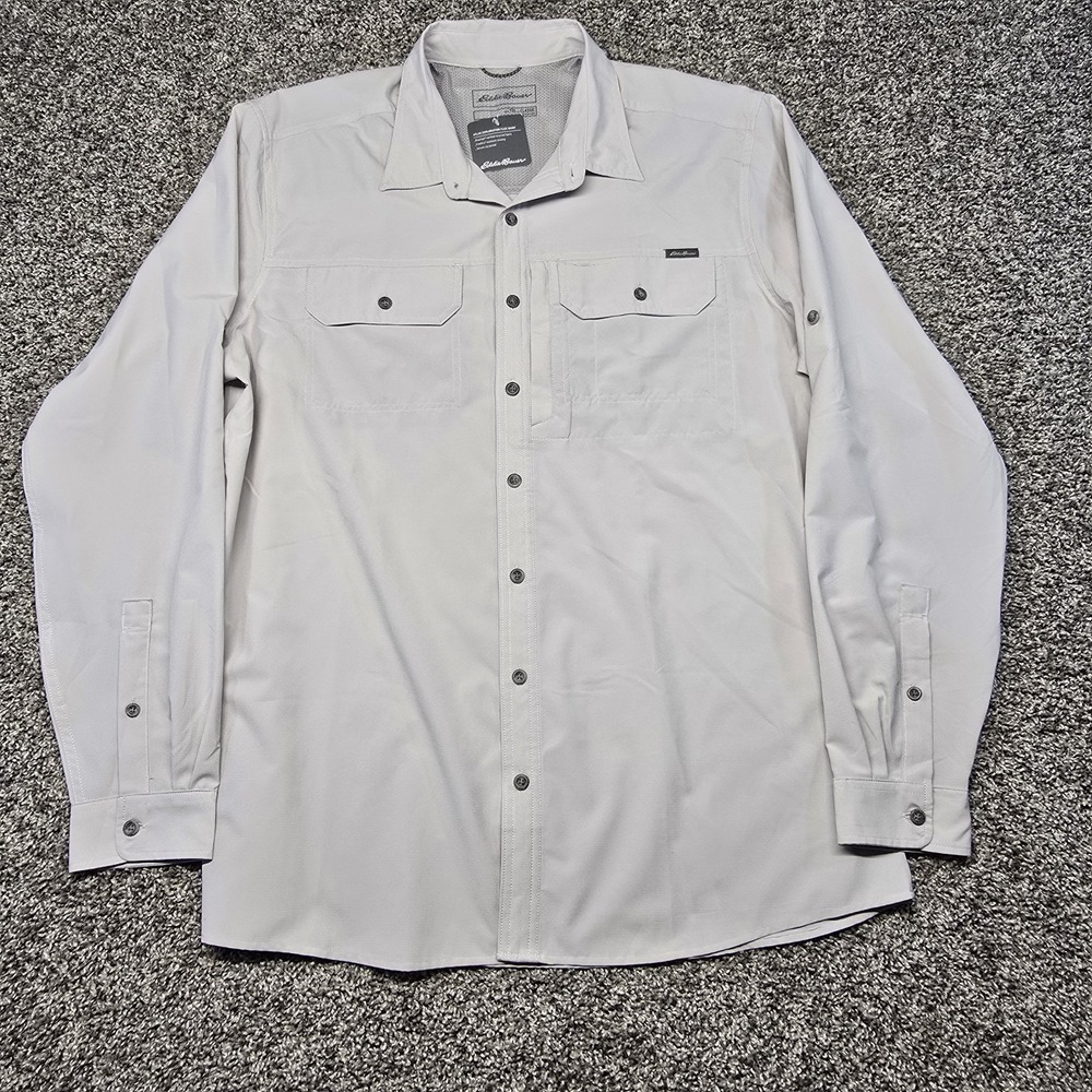 Eddie bauer atlas exploration Flex shirt Men Size XLT Gray NWT